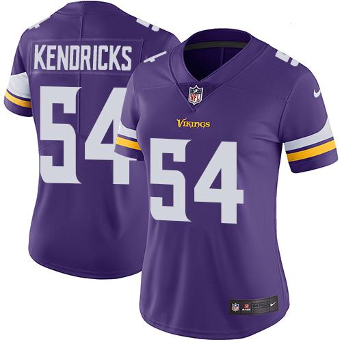 Women 2019 Minnesota Vikings #54 Kendricks purple Nike Vapor Untouchable Limited NFL Jersey->women nfl jersey->Women Jersey